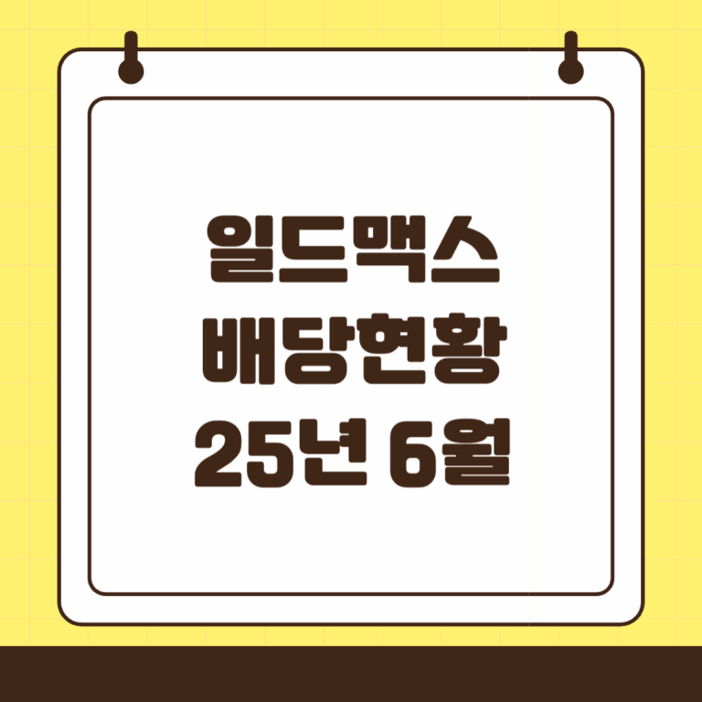 2025년 6월, 일드맥스 YieldMax ETF 배당 현황 총정리